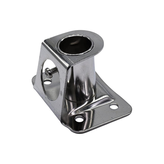 Marine City Stainless Steel 84° Canted Stanchion Socket Base – for 1” Pipes