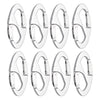 Marine City 8-Shape Carabiner Snap Hook – Aluminum Alloy for Bags (Pack of 8)