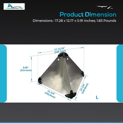 MARINE CITY Aluminum 18" Radar Reflector – Octahedral Type ( Large) Marine City