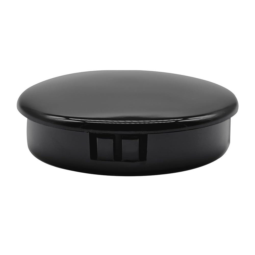 Marine City Black 2-1/2 Inches PC Construction High Strength Fatigue Resistant Easy Install Gloss Finish Boat Steering Wheel Centre Cap for Marine Boats