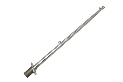 MARINE CITY Deck Flush Base Flag Socket  Stainless Steel, Fits 1" Stanchion Poles