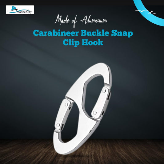 Marine City 8-Shape Carabiner Snap Hook – Aluminum Alloy for Bags (Pack of 1)