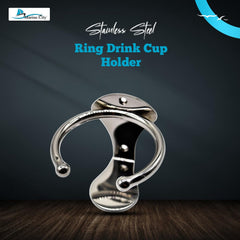 Marine City 304 Stainless Steel Boat Ring Cup Holder, Rust Resistant (Pack of 2)