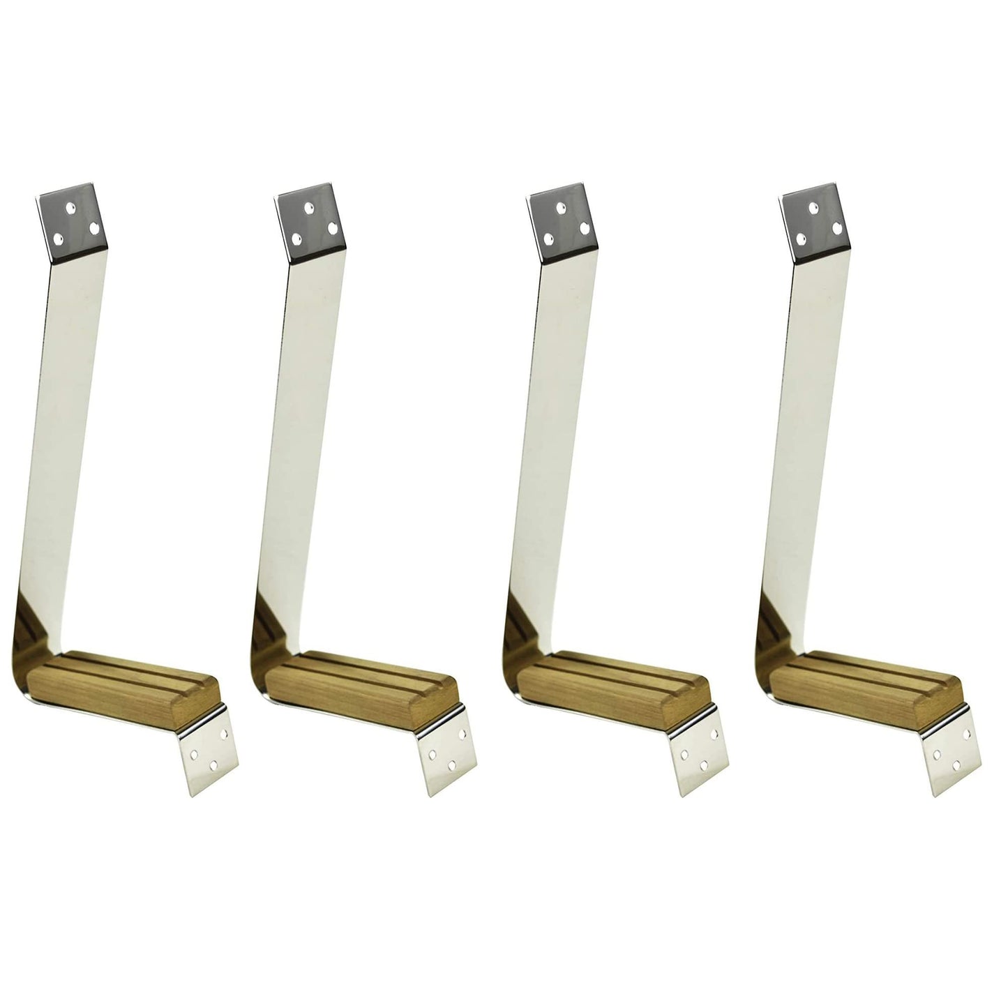 Peldaños de mástil de acero inoxidable/teca para velero Marine City