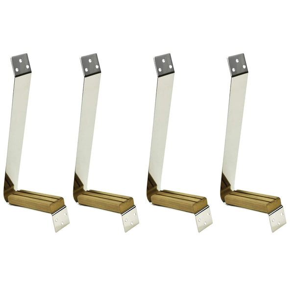 Marine City Sailboat Stainless Steel/Teak Mast Steps