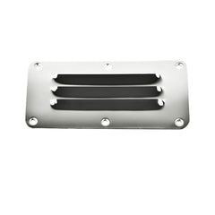 Marine City Stainless-Steel 2-1/2 inch × 5 inch Rectangle Stamped Louvered Vent