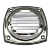 Marine City 4" Thru Louvered Vent, 304 Stainless Steel, Rust-Resistant, Polished