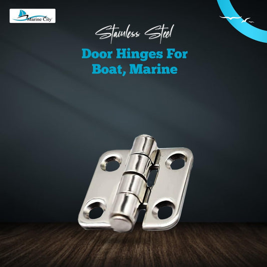 Marine City 304 Stainless Steel Heavy Duty Door Hinges (1-2/5” x 1-1/2”) Marine City