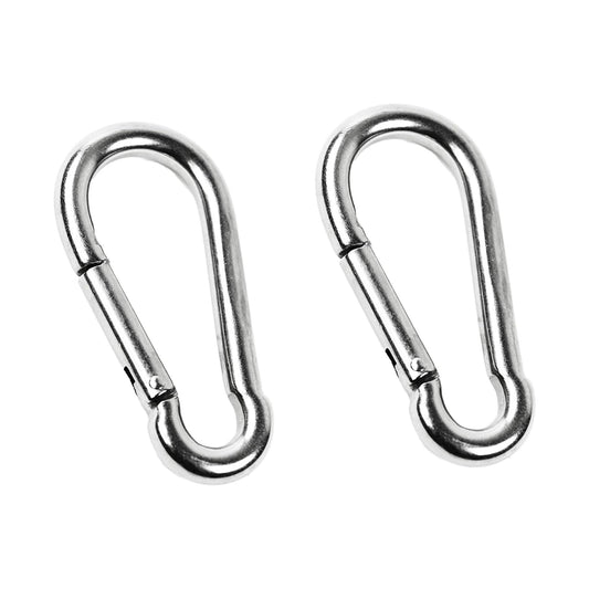 Marine City Carabiner Clip Snap Hook – Stainless Steel, 4", Durable (Pack of 2) MARINE CITY