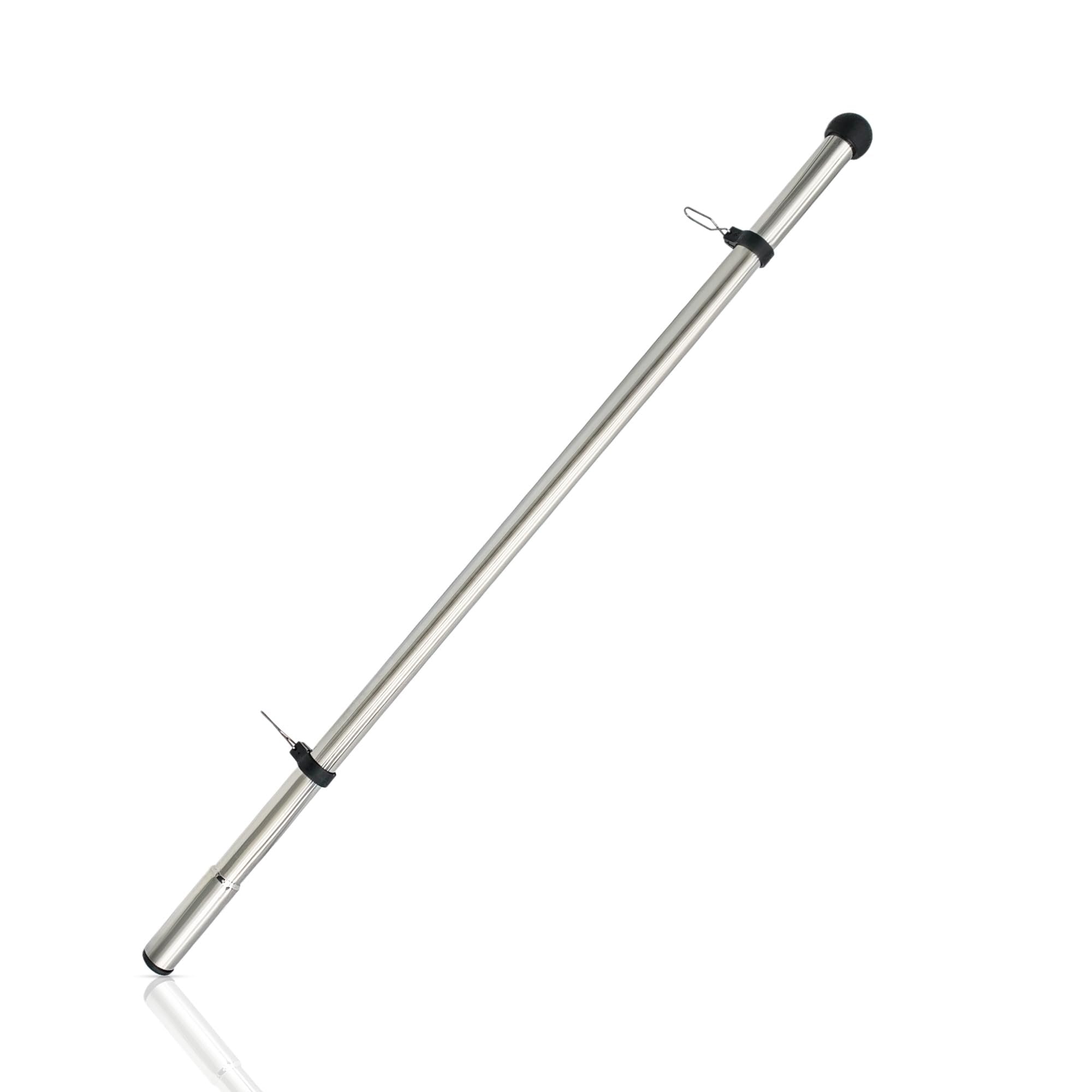 Marine City 30” 304 Stainless Steel Flagpole – 7/8” Diameter with 1” Socket End