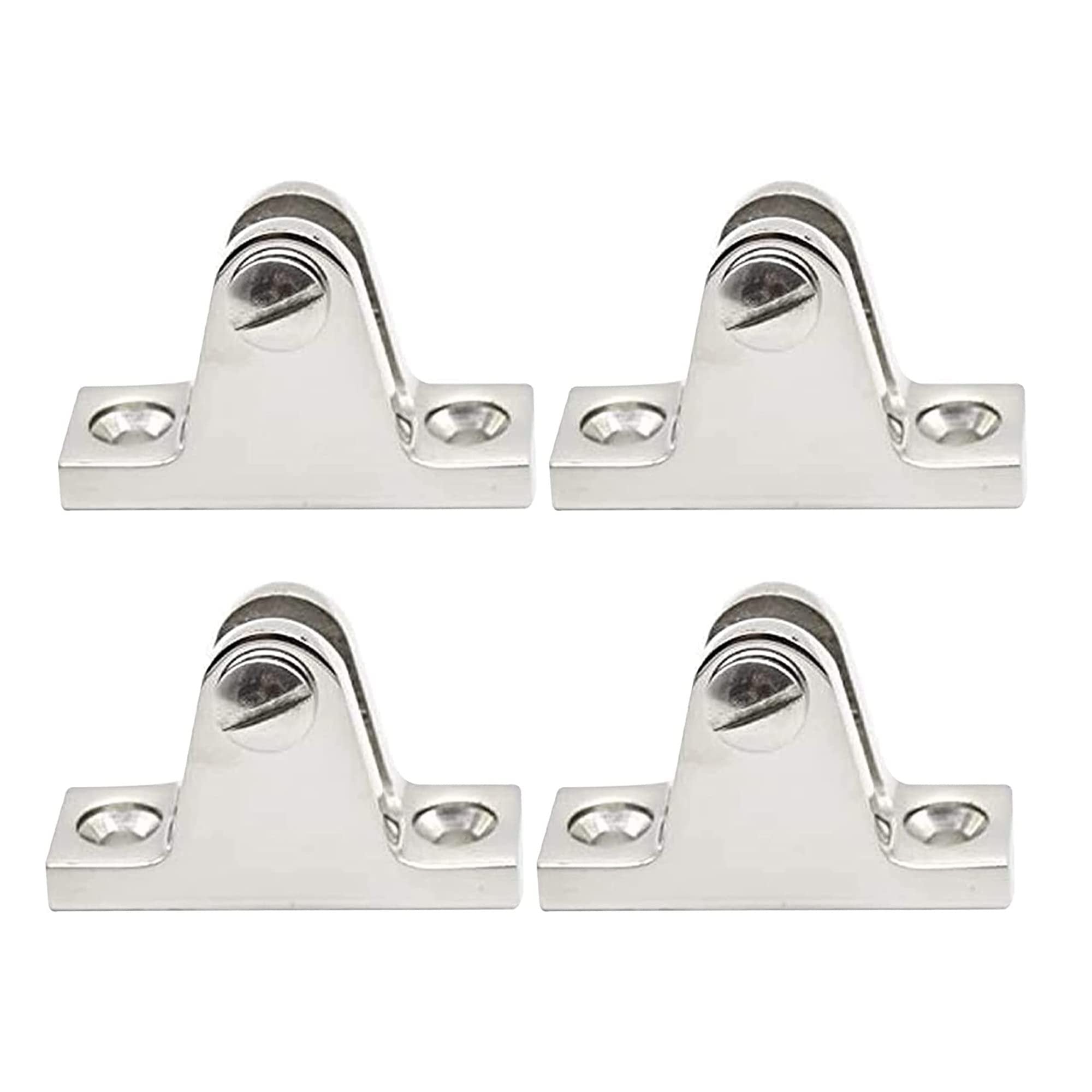 MARINE CITY Bimini Top Deck Hinge with Removable Pin 316 Stainless Steel (4 Pcs)