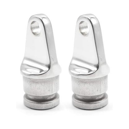 Marine City 316 Stainless Steel Bimini Top Round Inside Eye End (Pack of 2)