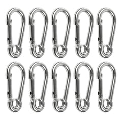 Marine City Carabiner Clip Snap Hook with Ring – 2-3/8 Inch 316 Stainless Steel