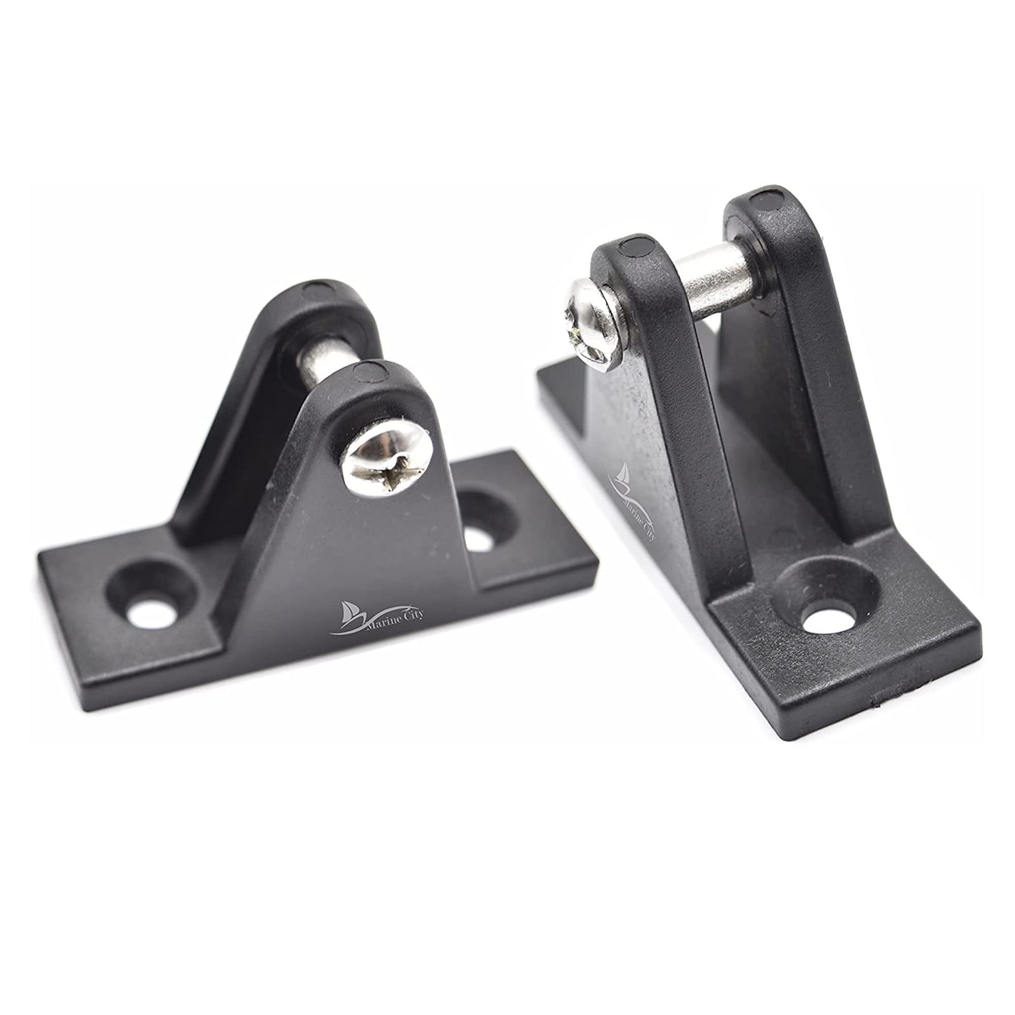 Marine City Nylon Bimini Top Deck Hinges Corrosion & Water-Resistant (Pack of 2) Marine City