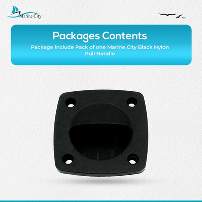 Marine City Black Nylon Pull Handle Durable, Corrosion-Resistant, Ergonomic Grip MARINE CITY
