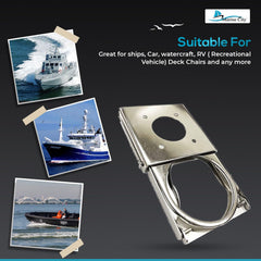 Marine City Adjustable Folding Drink Cup Holder – 304 Stainless Steel