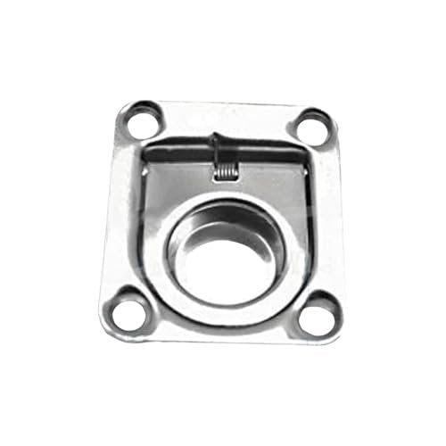 Marine City Rectangular Recessed Flush Lift Ring – Stainless Steel, Hatch Pull