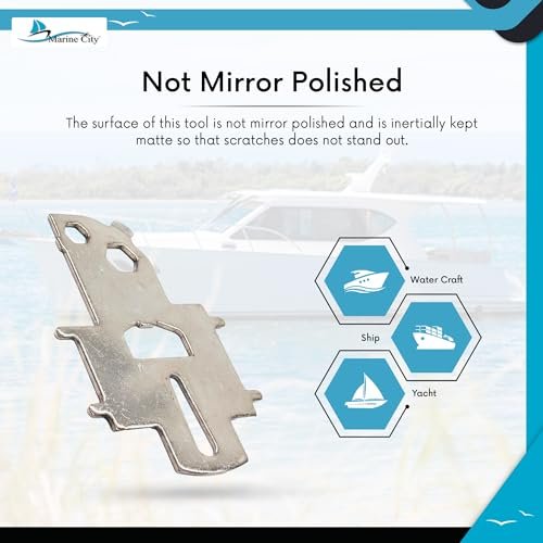 Marine City Universal Deck Plate Key – 304 Stainless Steel with Bottle Opener MARINE CITY