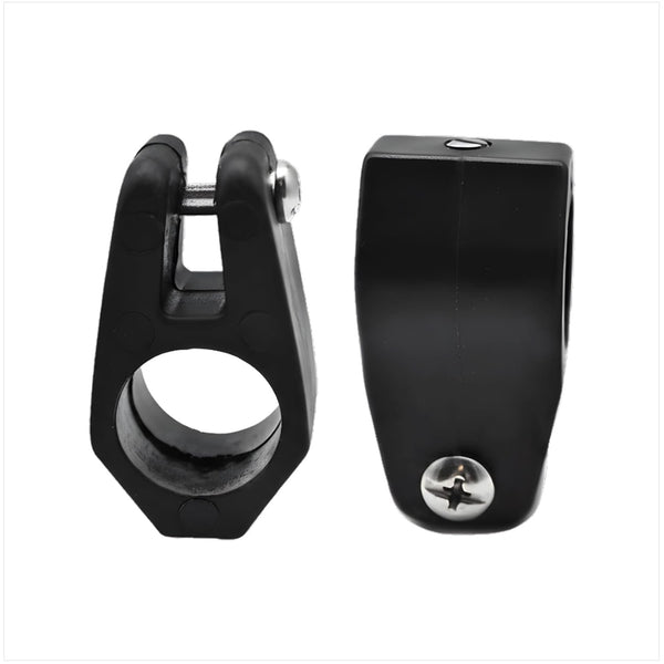 Marine City Bimini Top Boat Jaw Slides Black Nylon Corrosion-Resistant (2 Pcs)