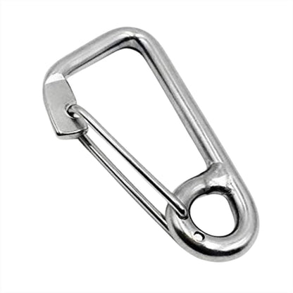 Marine City 316 Stainless Steel Carabiner Spring Snap Hook – 2” for Key