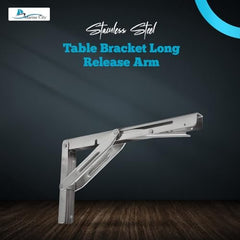 Marine City 304 Stainless Steel Table Bracket – 12” Folding Shelf Bracket