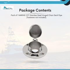 Marine City Stainless Steel Hinged Chain Deck Pipe – Durable, Functional Design