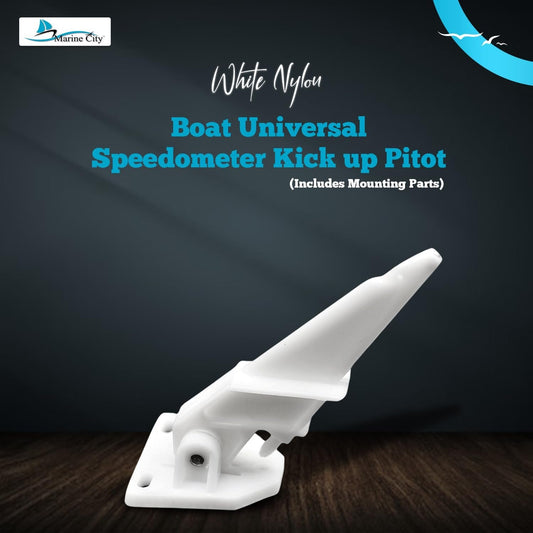 MARINE CITY Universal Boat Speedometer Kick-Up Pitot Tube – 80 MPH Speed Gauge Marine City Hardware