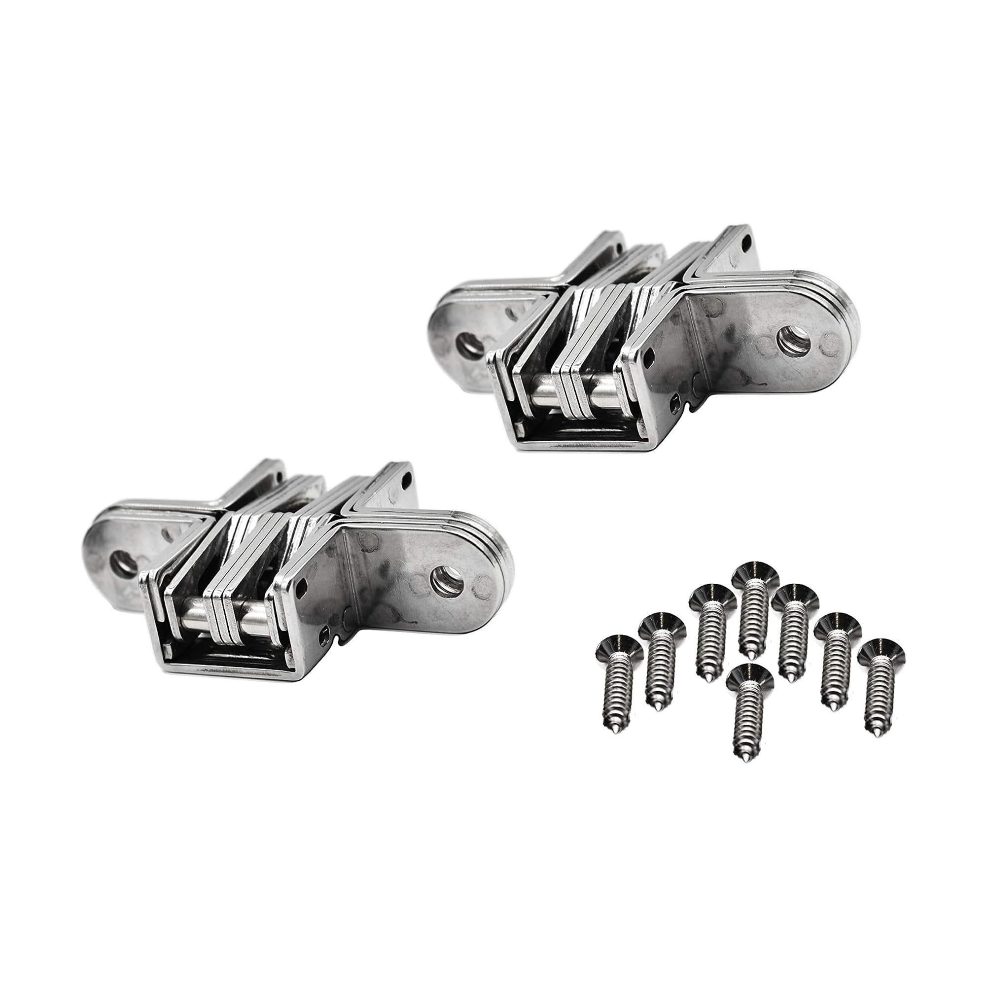 Marine City Small Hidden Hinges – 304 Stainless Steel, 2.125” (Pack of 2)