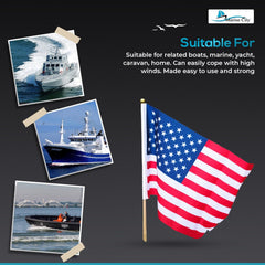 MARINE CITY American Flag for Boats 12 x 18