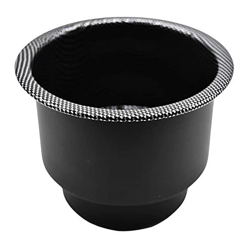Marine City Black Carbon Fiber Print Stainless Steel Cup Drink Holder