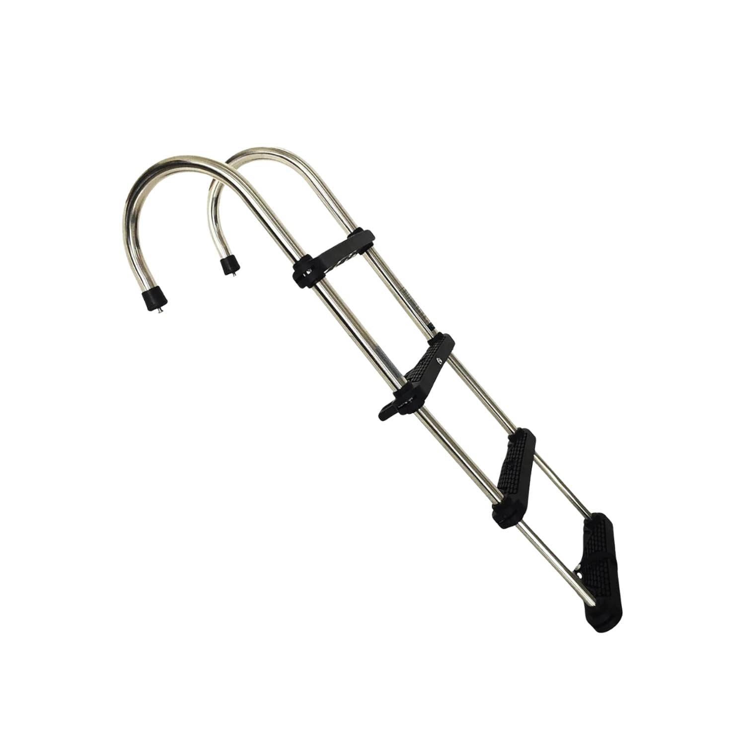 Marine City 4-Step Stainless Steel Telescoping Ladder – Removable Gunwale Hook