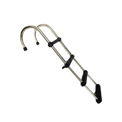 Marine City 4-Step Stainless Steel Telescoping Ladder – Removable Gunwale Hook