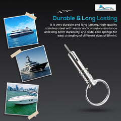 Marine City 316 Stainless Steel Quick Release Pin with Drop Cam & Spring