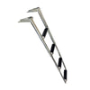 MARINE CITY 4-Step Folding Telescoping Ladder, 304 Stainless Steel Round Tube Boat Boarding Ladder for Swim Platforms & Docks