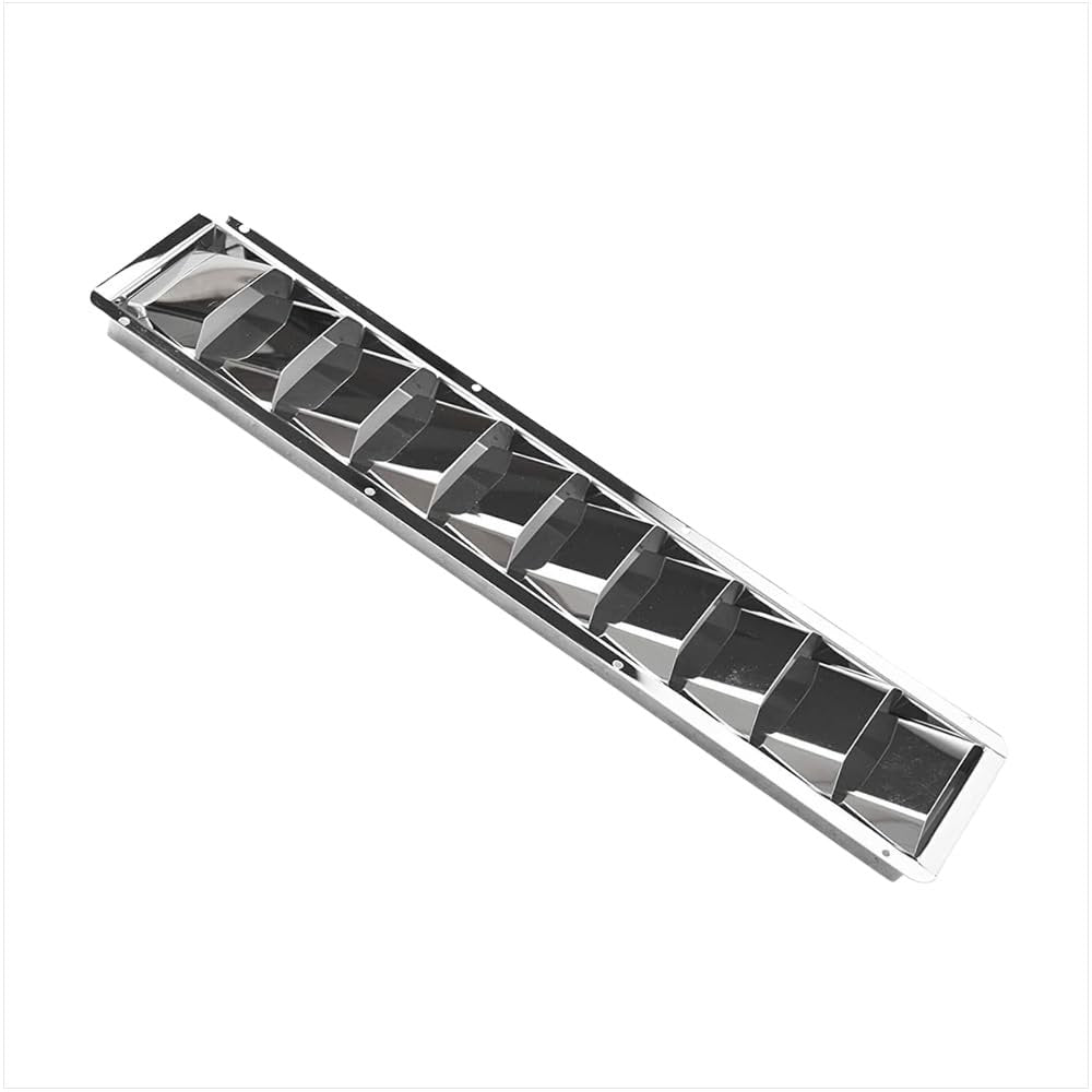 Marine City 10 Slot Louvered Vent – 304 Grade Stainless Steel, Mirror Finish