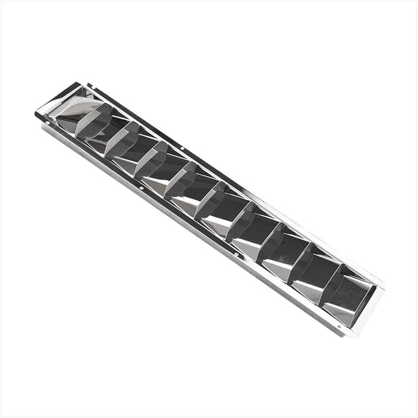 Marine City 10 Slot Louvered Vent – 304 Grade Stainless Steel, Mirror Finish