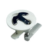 Marine City Nylon White Round Hatch Flush Pull Stem Latch – 316 Stainless Steel