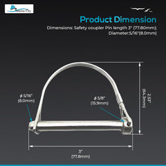 Safety Coupler Locking Pin 5/16