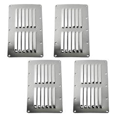 Marine City Ventilación con rejilla estampada rectangular de acero inoxidable de 9-1/8