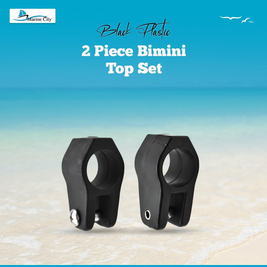 Marine City Bimini Top Boat Jaw Slides Black Nylon Corrosion-Resistant (2 Pcs) Marine City
