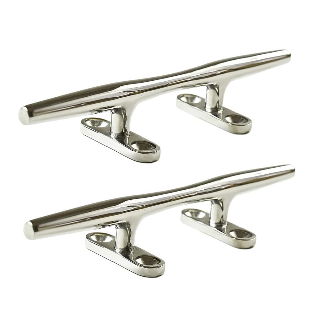 Marine City Deck Mooring Rope Tie Cleat Herreshoff Style Stainless Steel (2 Pcs) Marine City