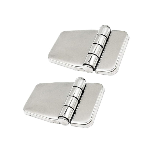 Marine City Stainless Steel 5-Point Fixing Short Sided Strap Hinges with Cover Cap Marine CIty