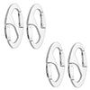 Marine City Aluminum Alloy 8-Shape Carabiner/Buckle Snap Clip Hook for Outdoor