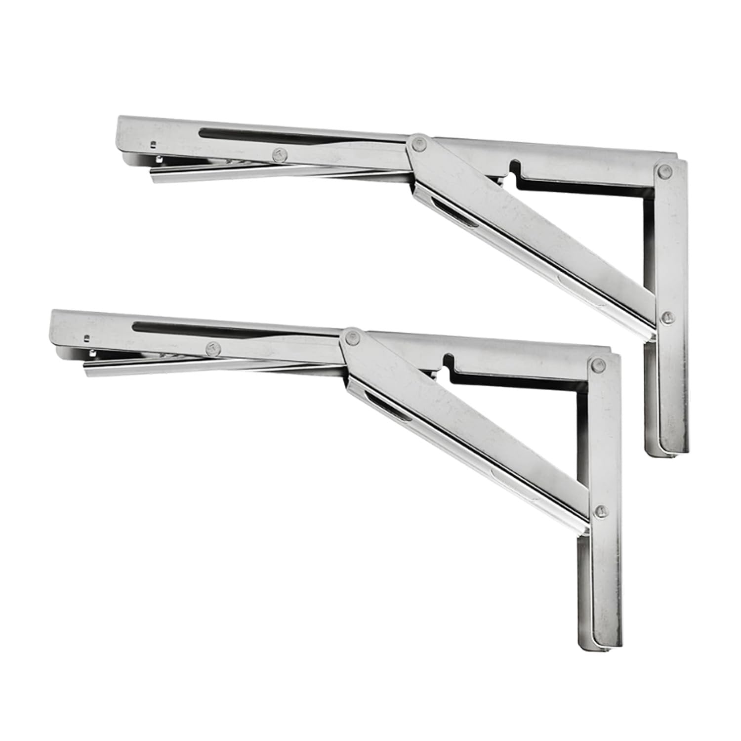 Marine City 304 Stainless Steel Table Bracket – 12” Folding Shelf Bracket