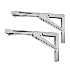 Marine City 304 Stainless Steel Table Bracket – 12” Folding Shelf Bracket