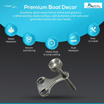 Marine City Anti-Rattle Window Stop 304 Stainless Steel Marine Boat Lock (2 Pcs)
