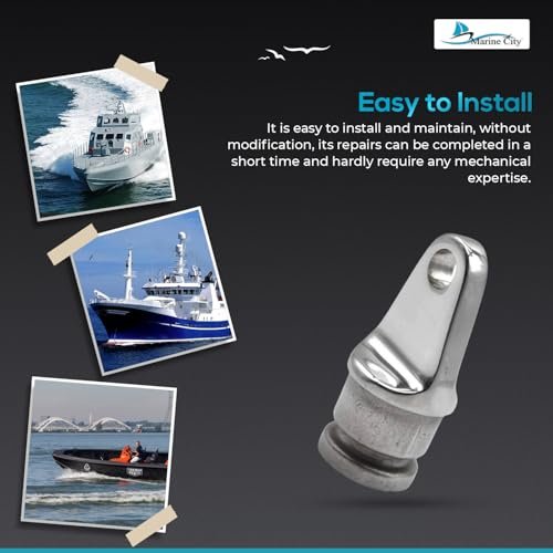 Marine City 316 Stainless Steel Bimini Top Round Inside Eye End (Pack of 2)