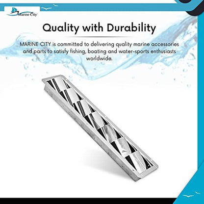 Marine City 7-Slot Louvered Vent – Stainless Steel, Durable, Corrosion-Resistant