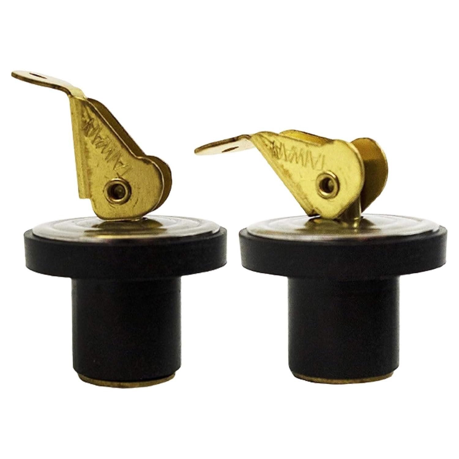 Marine City 5/8” Brass Snap Lock Baitwell Plugs – Drain Plug (Pack of 2) MARINE CITY