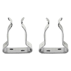 Marine City un par de clips de almacenamiento de uso general de acero inoxidable/soportes de abrazadera de resorte de gancho (5/8 pulgadas a 1 pulgada)